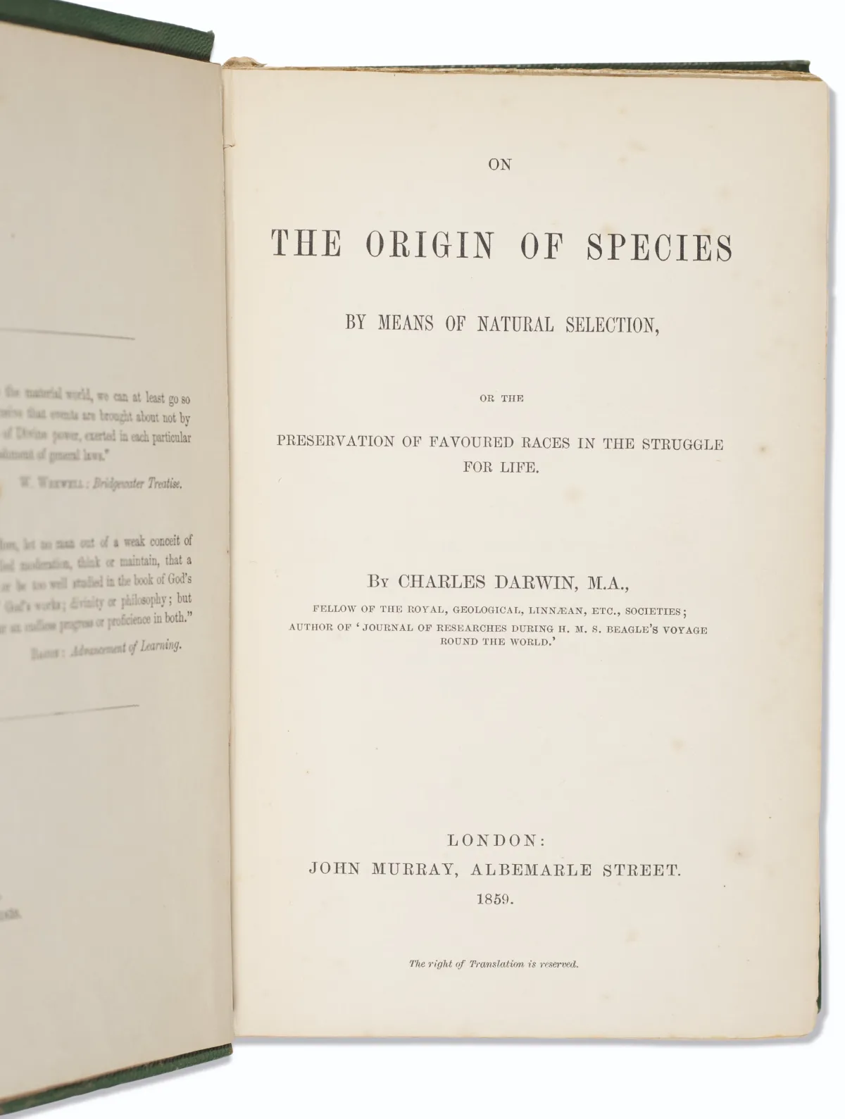 Darwin's Origin of Species